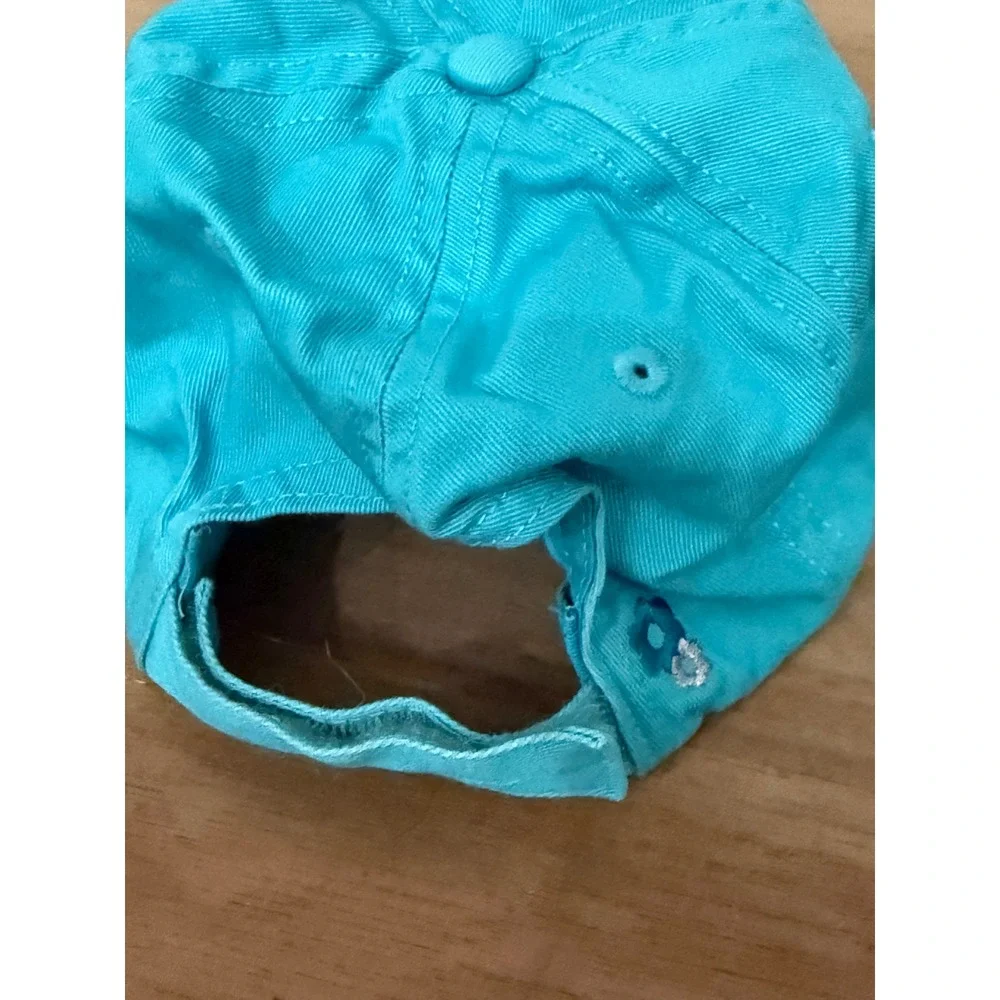 Disney Store Bambi Turquoise Blue Rhinestone Embroidered Baseball Hat Kids OSFM